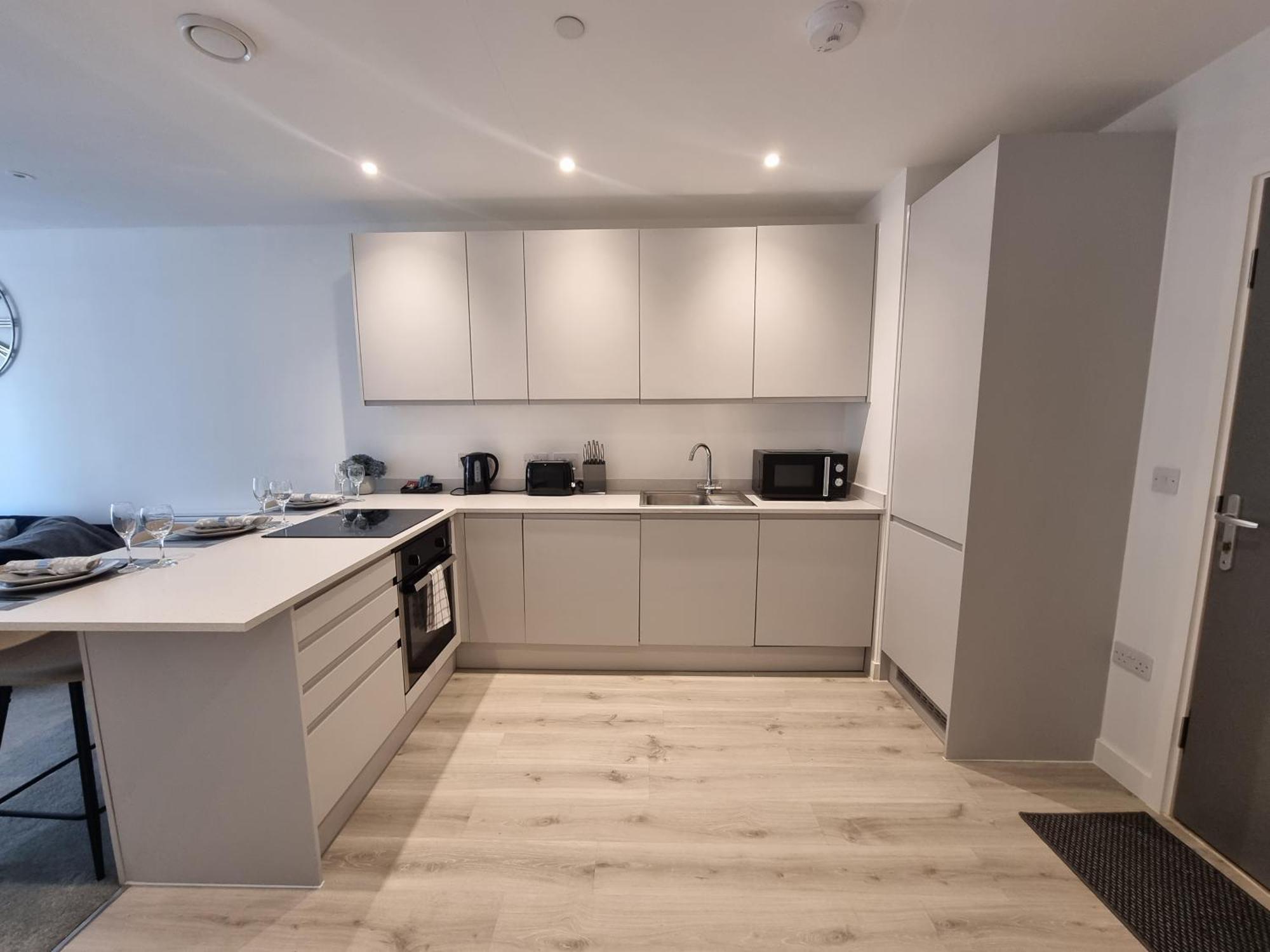 Trafford Suite Modern 1 Bed With Cinema Room แมนเชสเตอร์ ภายนอก รูปภาพ